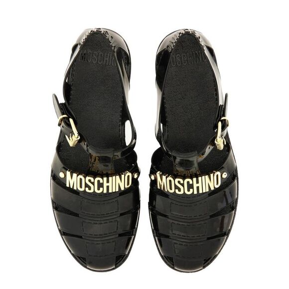 MOSCHINO COUTURE Jelly Fisherman Sandals Women BLACK - Picture 2 of 5